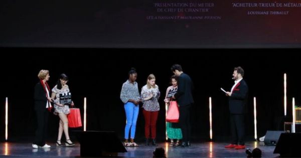 Remise des prix du concours "Je filme le métier qui me plaît" au Grand Rex à Paris